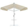 Toldo parasol vidaXL con pedestal, poliéster y acero, 600x300 cm, crema - Image 2 of 8