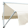Toldo parasol vidaXL con pedestal, poliéster y acero, 600x300 cm, crema - Image 3 of 8