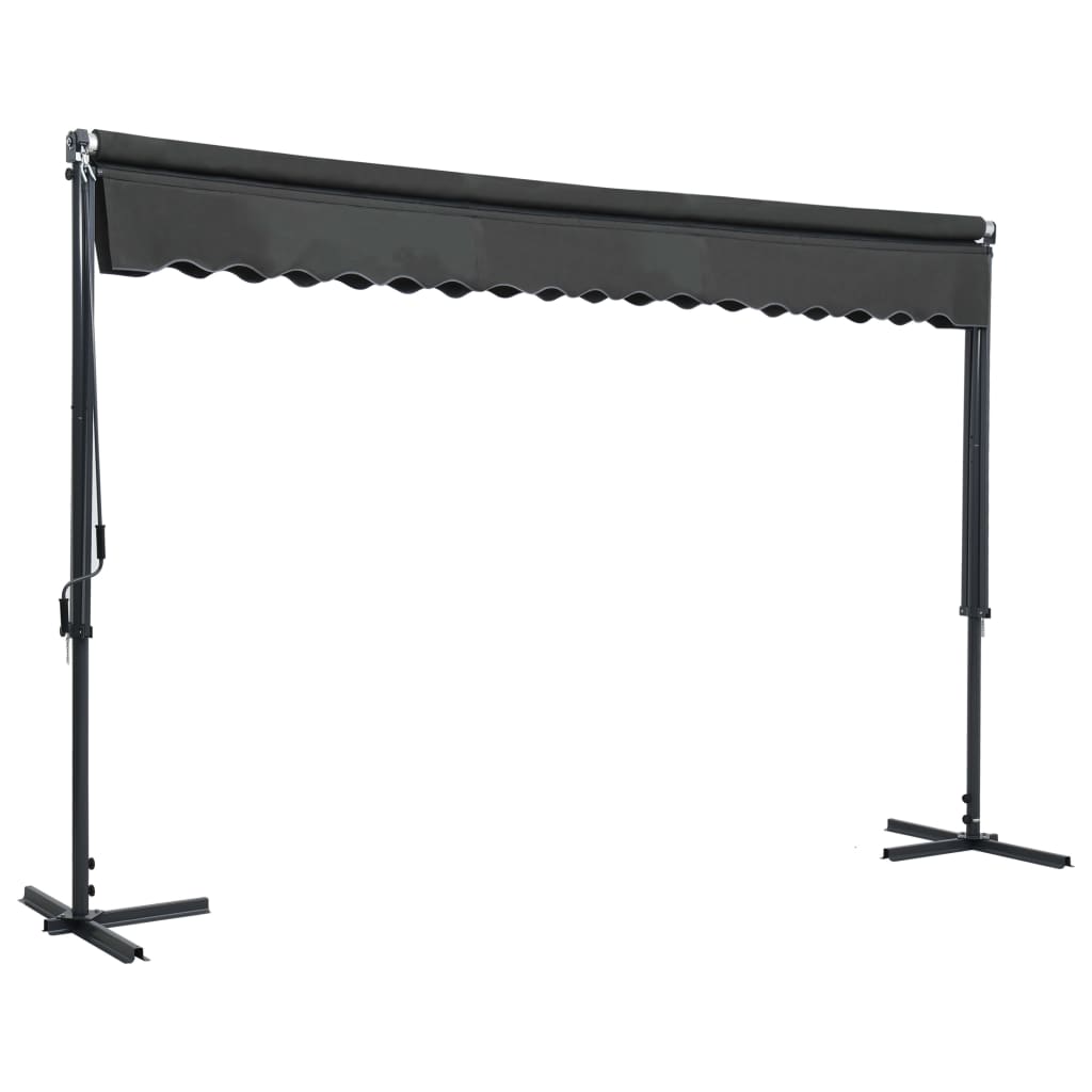 vidaXL Freestanding Steel Parasol Awning 400x300x300 cm Anthracite - Image 1 of 6