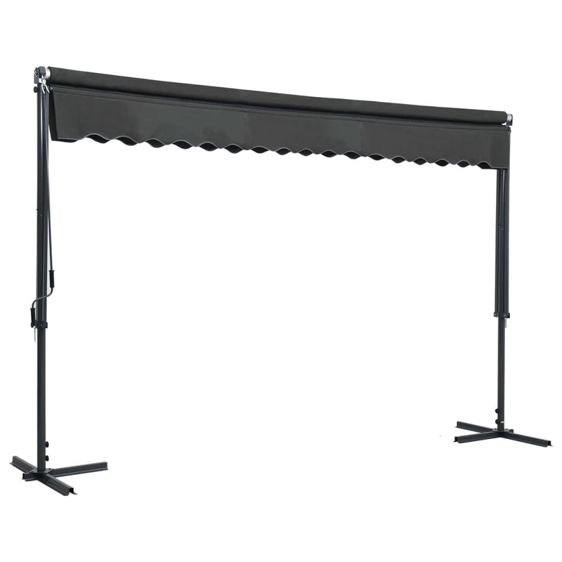 vidaXL Freestanding Steel Parasol Awning 400x300x300 cm Anthracite - Image 1 of 6