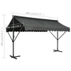 vidaXL Freestanding Steel Parasol Awning 400x300x300 cm Anthracite - Image 6 of 6