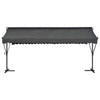 vidaXL Toldo parasol con pedestal de acero 300x300x300 cm Antracita - Image 4 of 18