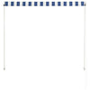 vidaXL Tenda da Sole Retrattile 100x150 cm Blu e Bianco - Image 4 of 7