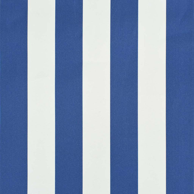Toldo Retráctil vidaXL de Acero y Poliéster 150x150 cm Azul y Blanco - Image 28 of 31