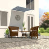 vidaXL Tenda da Sole Retrattile 100x150 cm Blu e Bianco - Image 1 of 7
