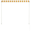 vidaXL Tenda da Sole Retrattile 350x150 cm Giallo e Bianco - Image 10 of 18