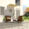 vidaXL Tenda da Sole Retrattile 350x150 cm Giallo e Bianco - Image 3 of 18
