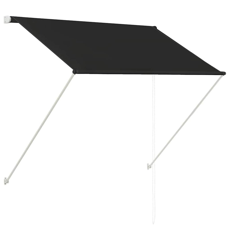 Tenda da Sole Retrattile con Telaio in Acciaio 250x150 cm Antracite - immagine 7 | SolPatio - Image 7 of 28