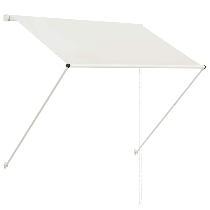Toldo Retráctil vidaXL, Poliéster de 180 g/m² con revestimiento de PA, 300x150 cm, Crema - Image 7 of 28