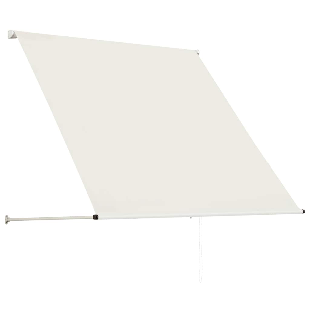 vidaXL Retractable Awning Steel and Polyester 150x150 cm Cream - Image 10 of 28