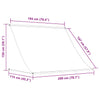 vidaXL Retractable Awning, PA Coated Polyester, 200x150 cm, Orange and Brown - Image 35 of 35
