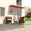 vidaXL Retractable Awning, PA Coated Polyester, 200x150 cm, Orange and Brown - Image 6 of 35