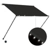 Tenda da Sole Retrattile con LED 100% Poliestere 100×150 cm Antracite - Image 2 of 8