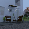 Tenda da Sole Retrattile con LED 150×150 cm Antracite - Image 1 of 8