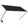 vidaXL Retractable Awning with Solar LEDs, 250x150 cm, Anthracite - Image 3 of 8