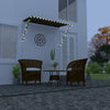 vidaXL Retractable Awning with Solar LEDs, 250x150 cm, Anthracite - Image 1 of 8