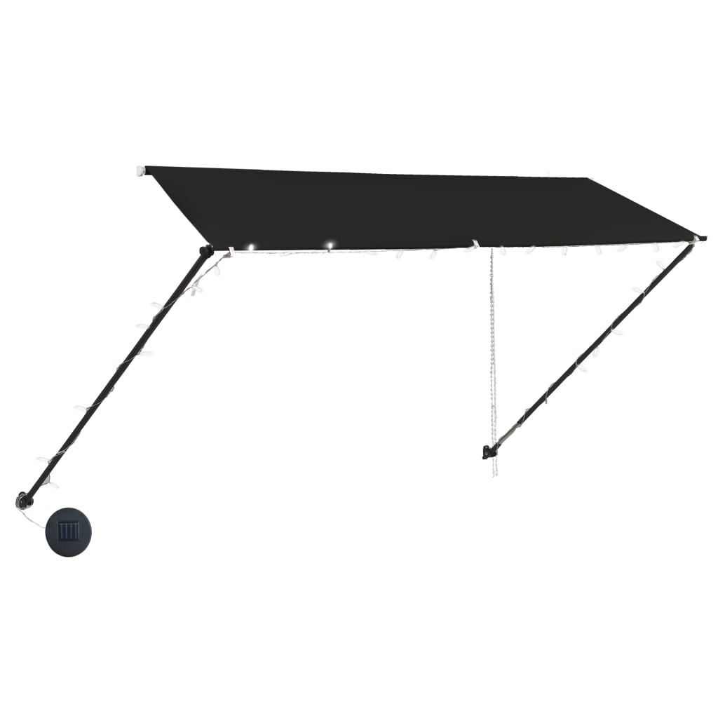 vidaXL Tenda da Sole Retrattile con LED 350x150 cm Antracite - Image 3 of 8