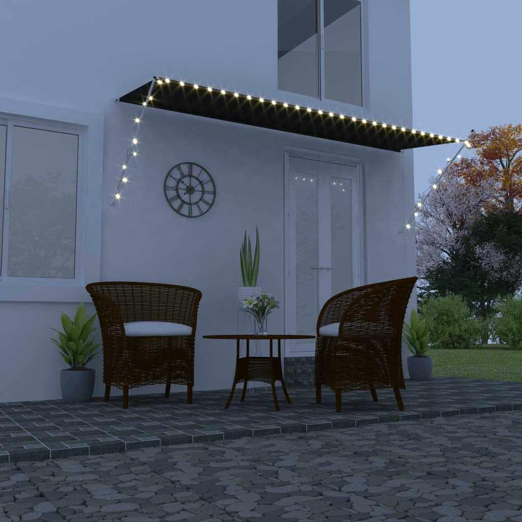 vidaXL Toldo Retráctil con LED 300x150 cm Antracita - Image 2 of 39