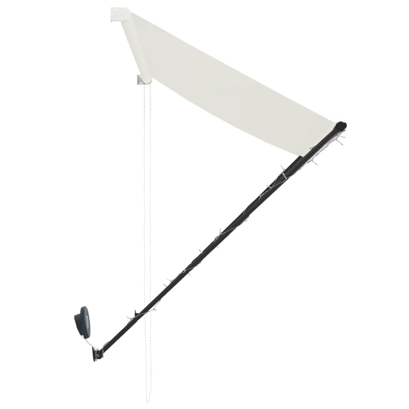 vidaXL Toldo Retráctil con LED y Revestimiento de PA 300x150 cm Crema - Image 5 of 8