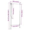 vidaXL Outdoor Roller Blind, 100x270 cm, Anthracite Polyester - Image 21 of 39