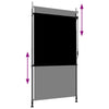 vidaXL Outdoor Roller Blind, 100x270 cm, Anthracite Polyester - Image 9 of 39