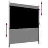 vidaXL Outdoor Roller Blind, 100x270 cm, Anthracite Polyester - Image 8 of 39