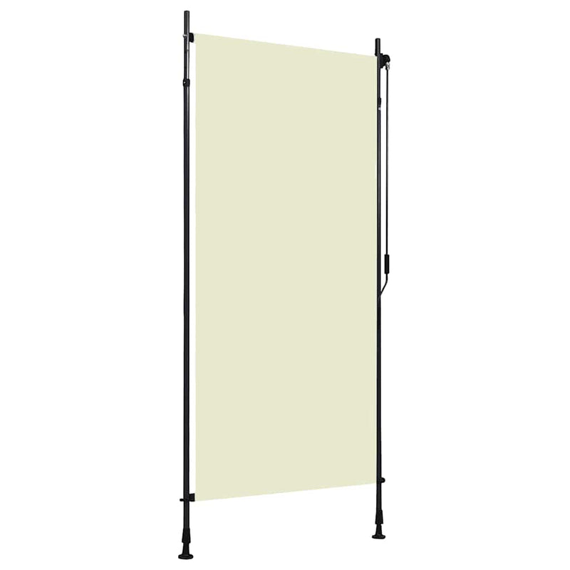 vidaXL Outdoor Roller Awning, Fabric with PA Coating, 100x270 cm, Cream - Image 1 of 34