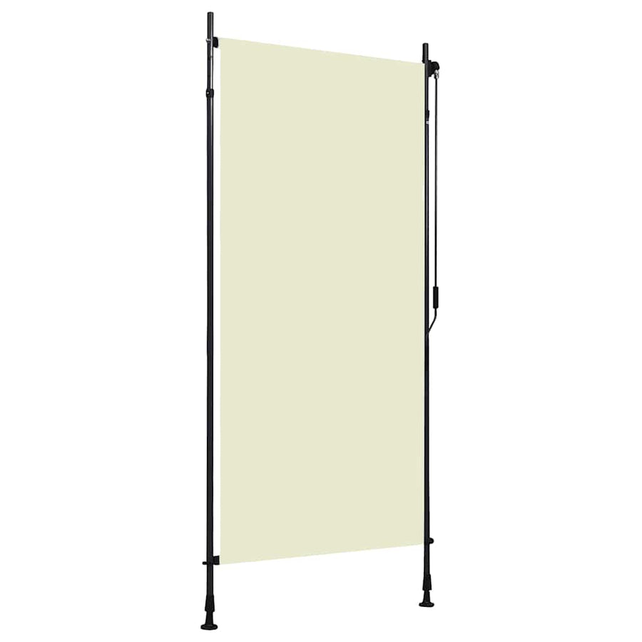 Tenda a Rullo per Esterni in Tessuto con rivestimento PA 100x270 cm Crema - immagine 1 | SolPatio