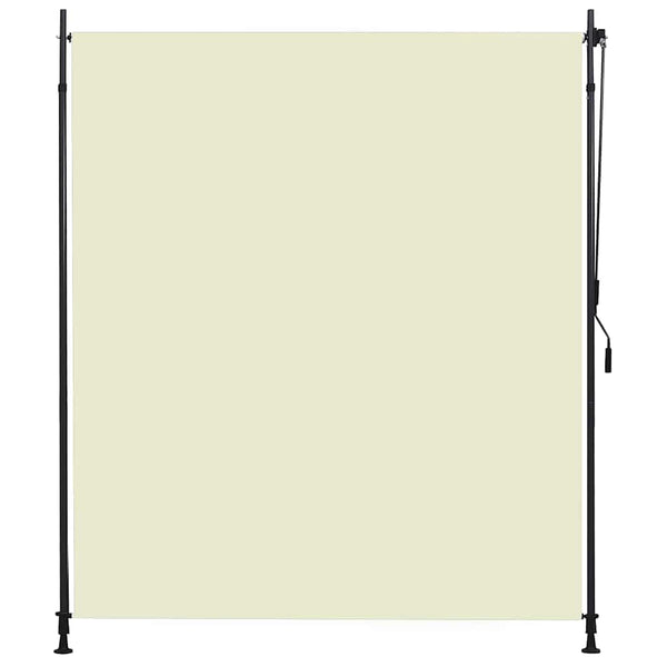 Tenda a Rullo per Esterni in Tessuto con rivestimento PA 100x270 cm Crema - immagine 2 | SolPatio