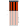 vidaXL Tenda a Rullo per Esterni 60x250 cm Arancione e Marrone - Image 2 of 7