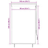 vidaXL Tenda a Rullo per Esterni 100x250 cm Blu e Bianca - Image 8 of 8