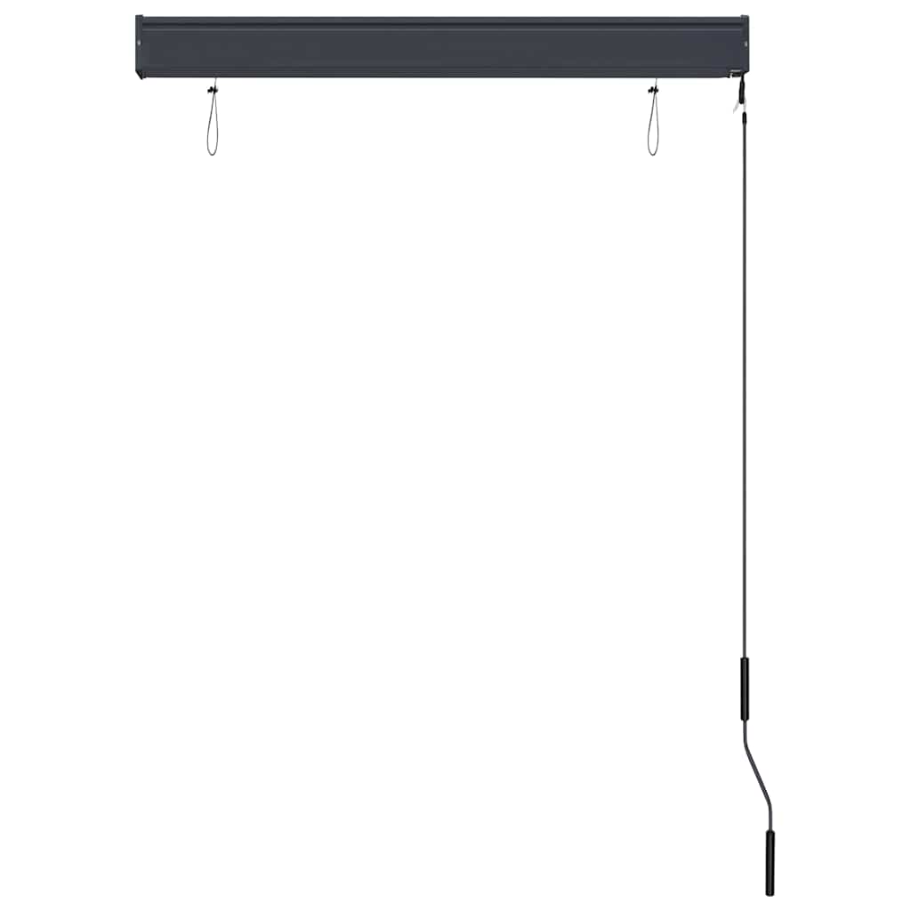 vidaXL Toldo Enrollable para Exteriores 100x250 cm Blanco y Naranja - Image 7 of 16