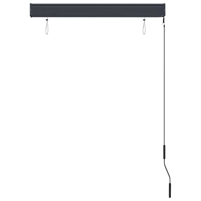 vidaXL Toldo Enrollable para Exteriores 100x250 cm Blanco y Naranja - Image 7 of 16
