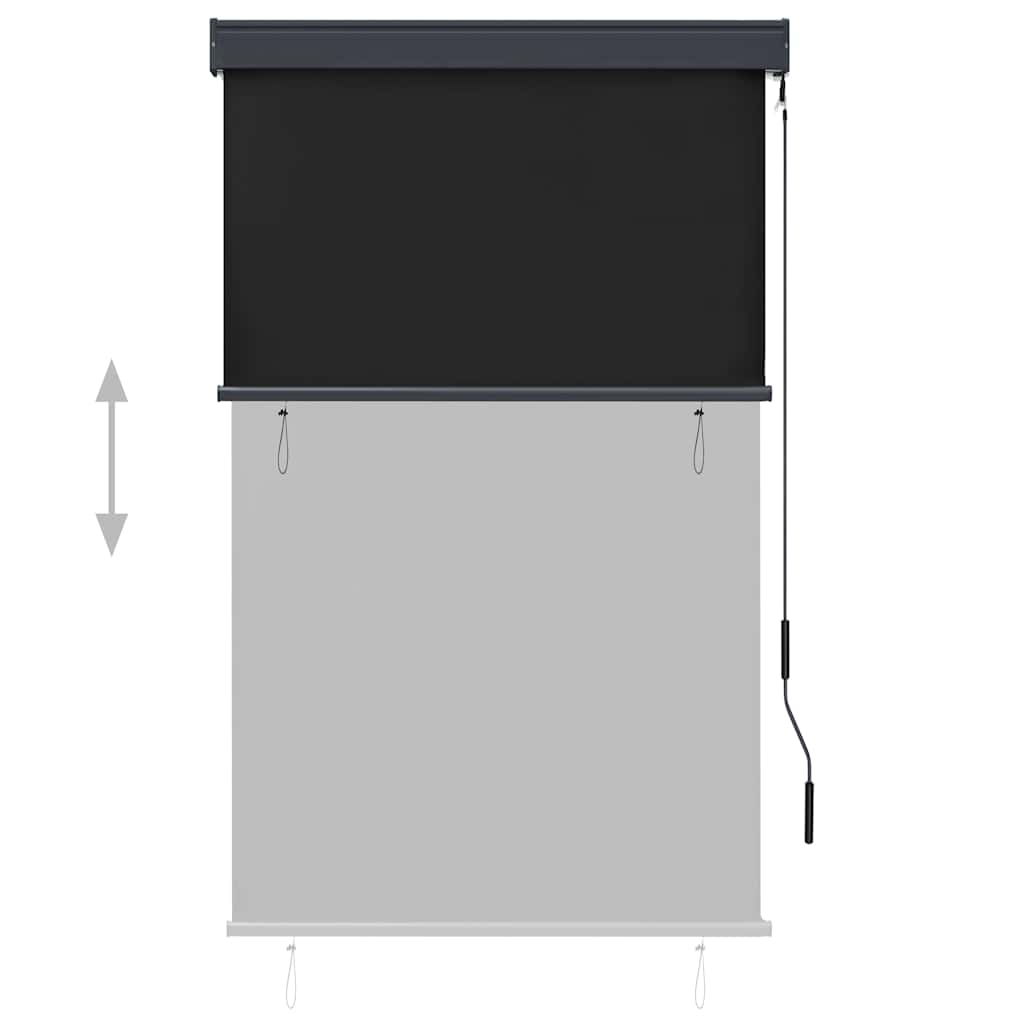 vidaXL Outdoor Roller Blind, 100x270 cm, Anthracite Polyester - Image 7 of 39