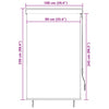 vidaXL Outdoor Roller Blind, 100x270 cm, Anthracite Polyester - Image 32 of 39