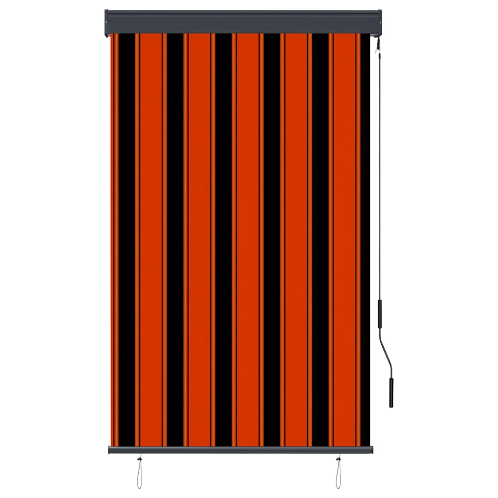 Tenda a Rullo per Esterni in Tessuto Poliestere 100×250 cm Arancione e Marrone - Image 1 of 8