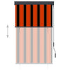 Tenda a Rullo per Esterni in Tessuto Poliestere 100×250 cm Arancione e Marrone - Image 2 of 8