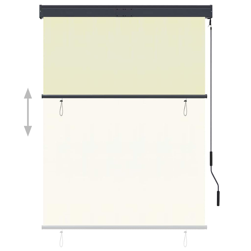 vidaXL Tenda a Rullo per Esterni 120x250 cm Crema - Image 2 of 8