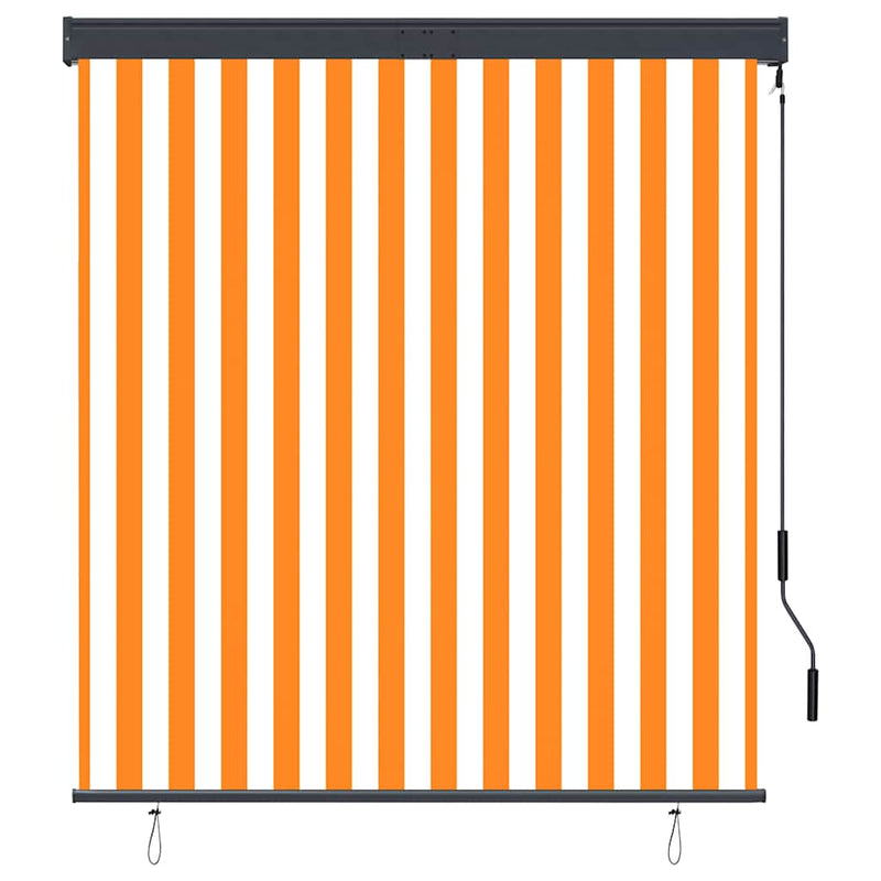 vidaXL Tenda a Rullo per Esterni 140x250 cm Bianco e Arancione - Image 1 of 8