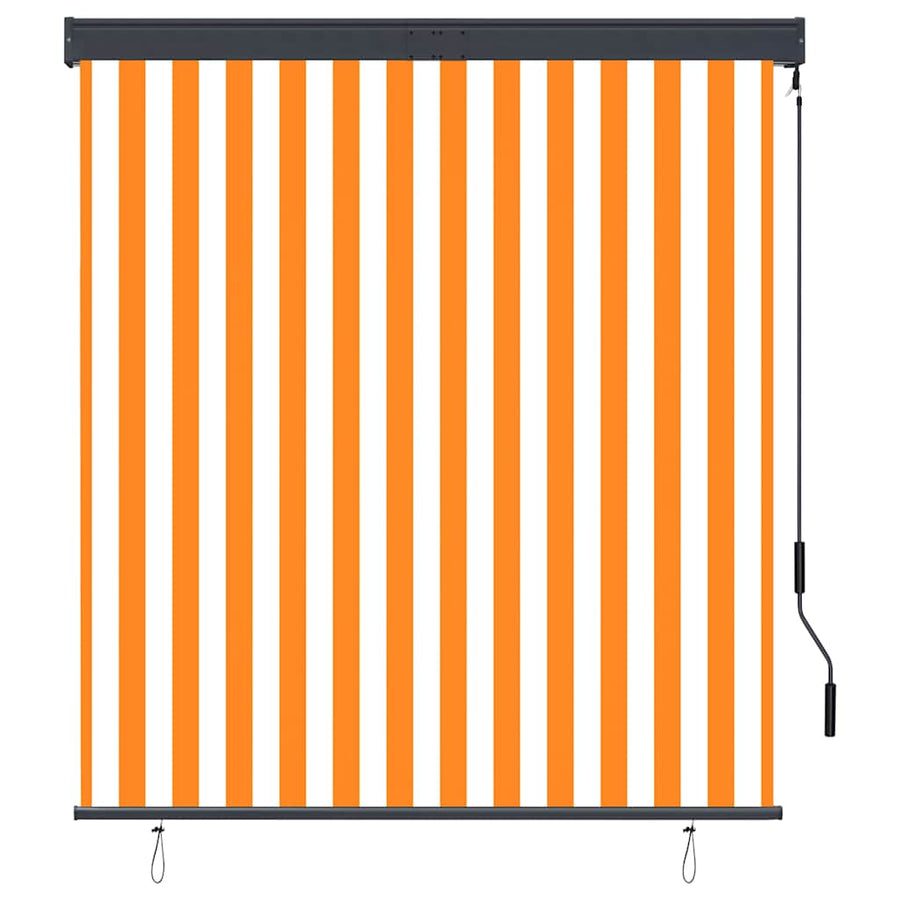 Tenda a Rullo per Esterni 140x250 cm Bianco e Arancione - immagine 1 | SolPatio
