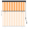 vidaXL Tenda a Rullo per Esterni 140x250 cm Bianco e Arancione - Image 2 of 8