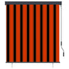 vidaXL Tenda a Rullo per Esterni 120x250 cm Arancione e Marrone - Image 2 of 24