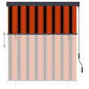vidaXL Tenda a Rullo per Esterni 120x250 cm Arancione e Marrone - Image 5 of 24