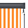 vidaXL Toldo Enrollable para Exteriores 100x250 cm Blanco y Naranja - Image 10 of 16
