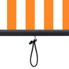 vidaXL Toldo Enrollable para Exteriores 100x250 cm Blanco y Naranja - Image 11 of 16