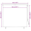 vidaXL Toldo Enrollable para Exteriores 100x250 cm Blanco y Naranja - Image 15 of 16