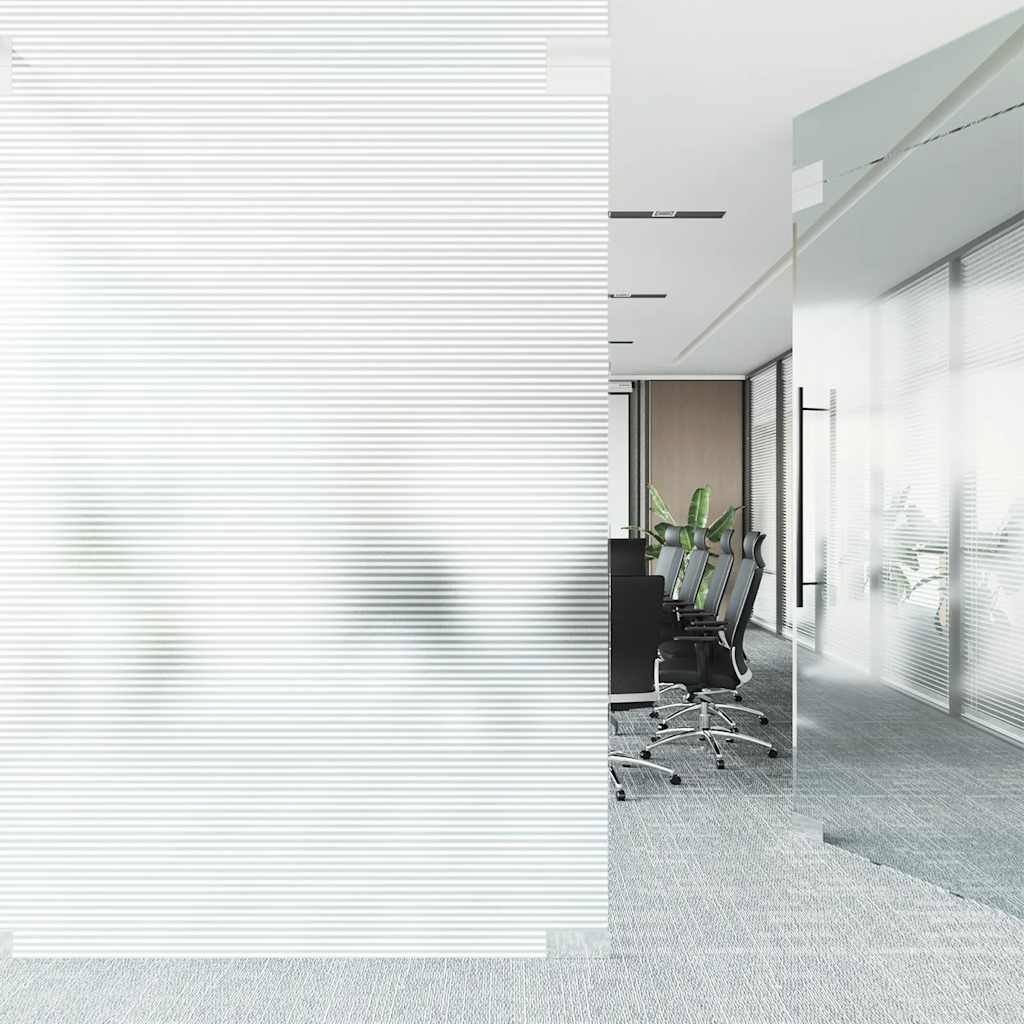 vidaXL Pellicola per Finestra Design Smerigliato Strisce 0,9x50 m PVC - Image 3 of 9