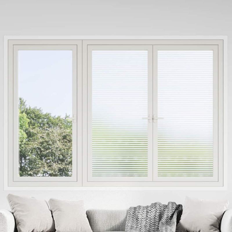 vidaXL Pellicola per Finestra Design Smerigliato Strisce 0,9x50 m PVC - Image 1 of 9