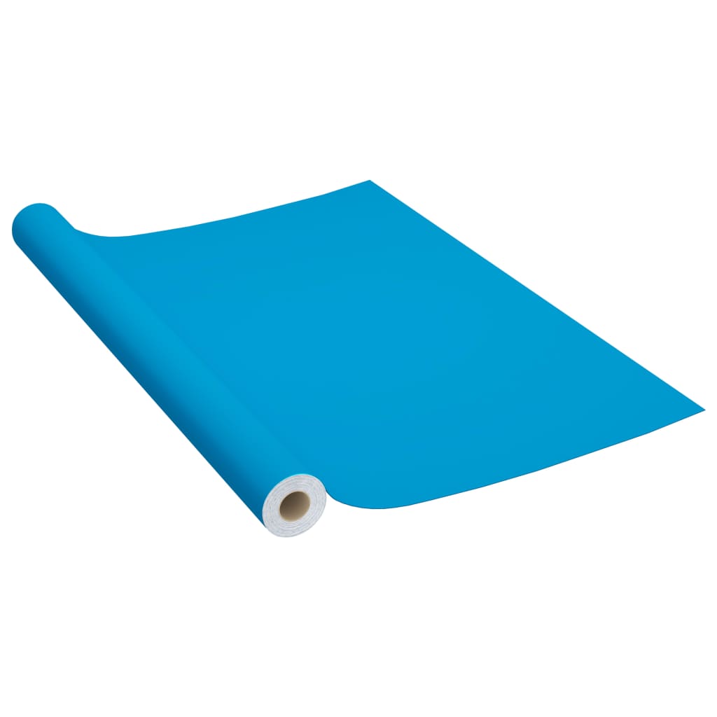 vidaXL Pellicola Autoadesiva per Mobili Azzurra 500x90 cm in PVC - Image 2 of 3