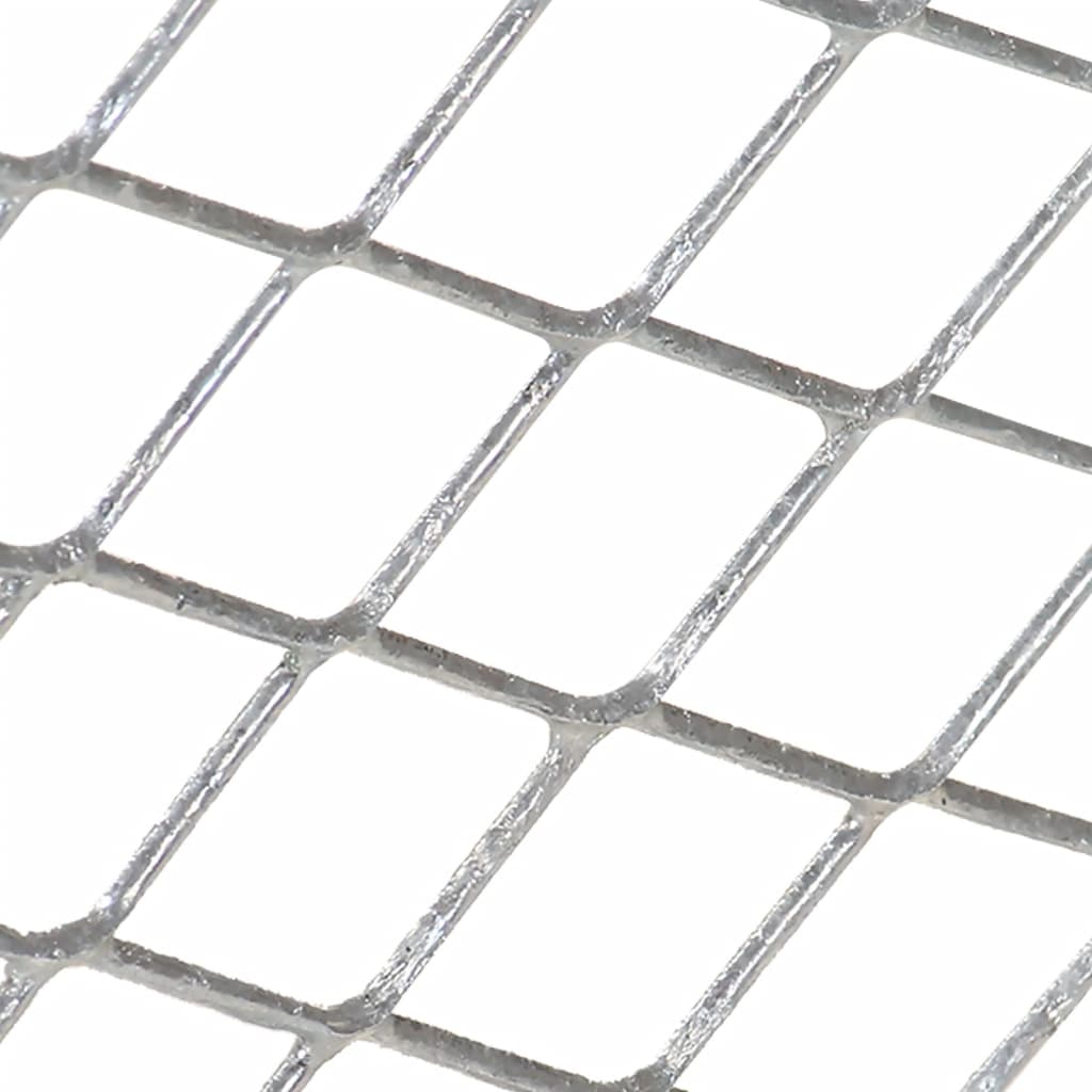 Compostiera da Giardino in Ferro Zincato 100×100×77 cm Argento - Image 3 of 4